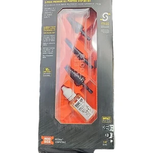 Klein Tools QRST3PC Premium Allzweck Schnellspanner Schritt Bit Kit, 3 Stück Neu - Bild 1 von 2
