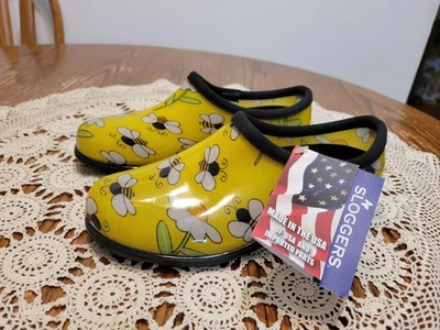 Zapatos impermeables para mujer talla Sloggers nuevos con etiquetas 7 abejorros amarillos NUEVO Foto 1 de 4