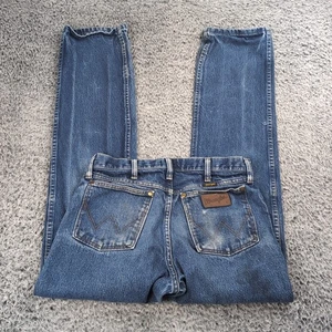 Jeans Wrangler vintage uomo 30x32 blu denim dritto cowboy invecchiato casual - Foto 1 di 9