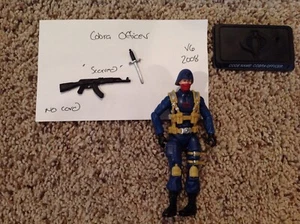 Hasbro GI Joe Scarred Cobra Officer 2008 (v6) suelto y completo - Imagen 1 de 2