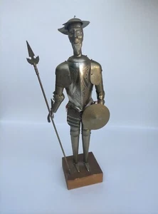 VINTAGE SKULPTUR - FIGUR - DON QUIJOTE - MIT HOLZSOCKEL - Bild 1 von 6