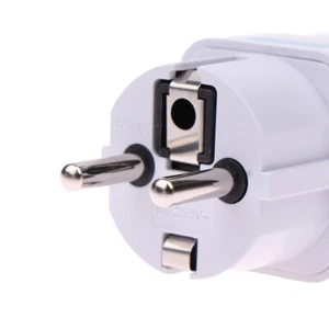 1PC Universal EU Plug Adapter American Japan Korea Russia German Travel Plug _yi - Afbeelding 1 van 14
