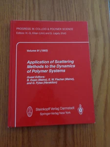 Application of Scattering Methods Dynamics Polymer Systems by Kilian & Lagaly HC - Picture 1 of 1