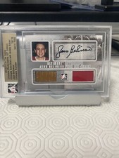 JEAN BELIVEAU 2010-11 IN THE GAME ULTIMATE AUTO GAME USED STICK JERSEY CARD