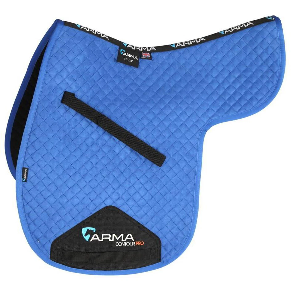 Shires ARMA Wildleder Numnah - royalblau