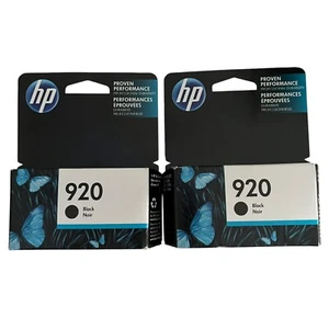 HP Printer 920 Black Ink New in Box Expired 2017 - Picture 1 of 2