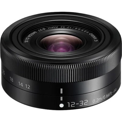 (Open Box) Panasonic Lumix G Vario 12-32mm f/3.5-5.6 Mega OIS ED Lens - Black - Image 1 of 4