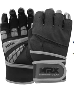 Weightlifting Gloves for Men Workout Wrist Support Lifting Fingerless Size XXL - Picture 1 of 5