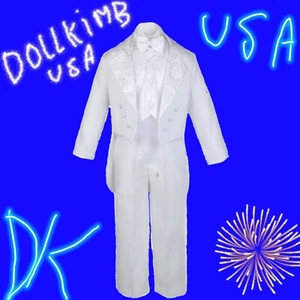 Baby Boy Kids Suit Tuxedo formal Toddler, traje para niÑo S-20 bautizó baptism  - Picture 1 of 12