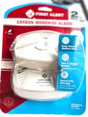 FIRST ALERT CO400 Battery-powered Electrochemical Carbon Monoxide Detector ASIS - Image 1 of 4