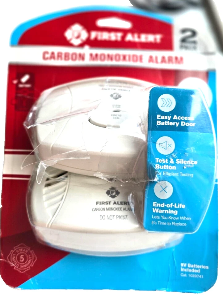 FIRST ALERT CO400 Battery-powered Electrochemical Carbon Monoxide Detector ASIS - Image 1 of 4