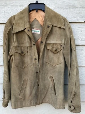 复古 MC GREGOR 男式皮革夹克 - 尺码 38(乌鲁格亚制造) — 第 1/4 张图片