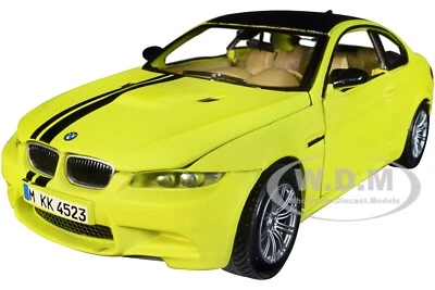 BMW M3 COUPE NEON YELLOW "GT RACING" 1/24 DIECAST MODEL CAR BY MOTORMAX 79511 - Image 1 of 4