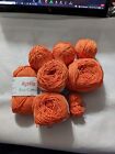 Katia Eco Organic Cotton Yarn - Orange #2616 - Lot of 7 - 131 yds each - DK 