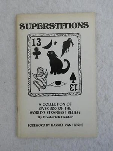 Frederick Heider SUPERSTITIONS 1969 Peter Pretzel Productions, CA 3rd Printing - Picture 1 of 4