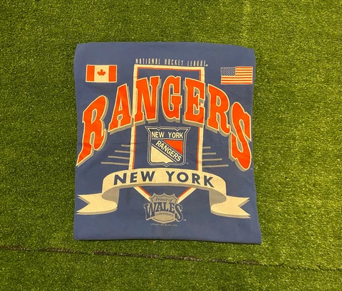 Vintage 1993 New York Rangers Prince Of Wales Conference t-shirt medium retro Cover