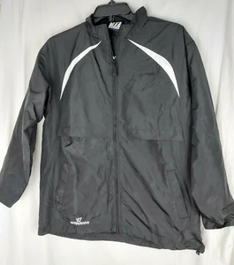 Warrior Kids Black Full Zip Windbreaker Active Jacket Size Youth Large - Picture 1 of 11