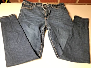 Levi High Rise Super Skinny 720 Blue Jeans Women's 33X29 Cotton Blend Stretch Wa - Picture 1 of 16