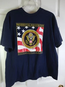 Camiseta George W. Bush Dick Cheney Talla L 2001 Inauguración Republicana Azul Marino - Imagen 1 de 4