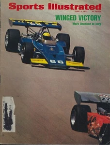 Lotto di 2 illustrazioni sportive 1972 - Mark Donahue Indy 500 Louie Jacobs Emprise - Foto 1 di 2