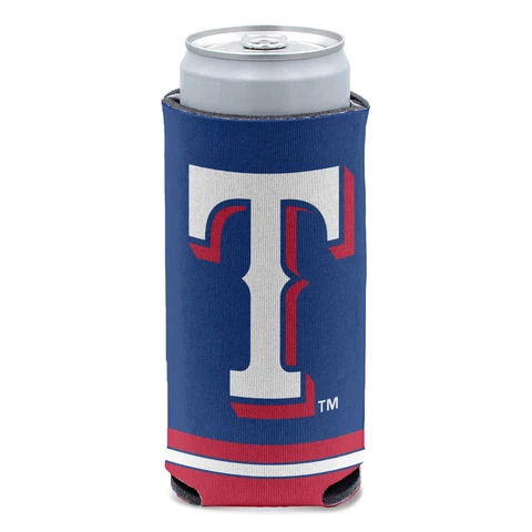 WinCraft Texas Rangers 12oz. Slim Can Cooler Cover
