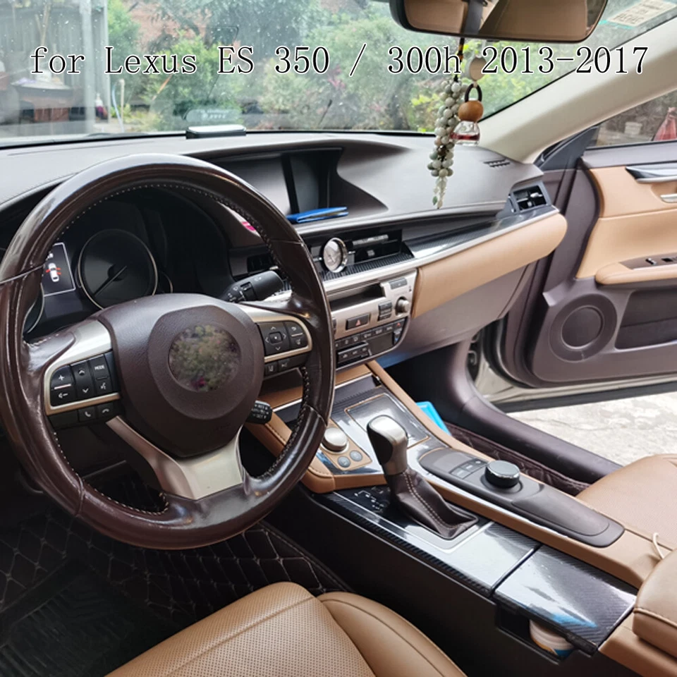 For Lexus ES 350 / 300h 5D Carbon Fiber Pattern Interior DIY Trim Decals Foto 1 de 4