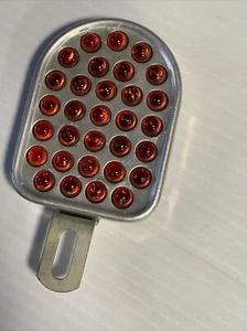 Personen 331 Rot Glas Reflektor Nummernschild Aufsatz Oldtimer Original - Bild 1 von 4