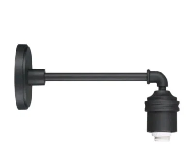 Iluminación reflectante para exteriores The Great 8" de alto 15" de largo para exteriores - negra Foto 1 de 4