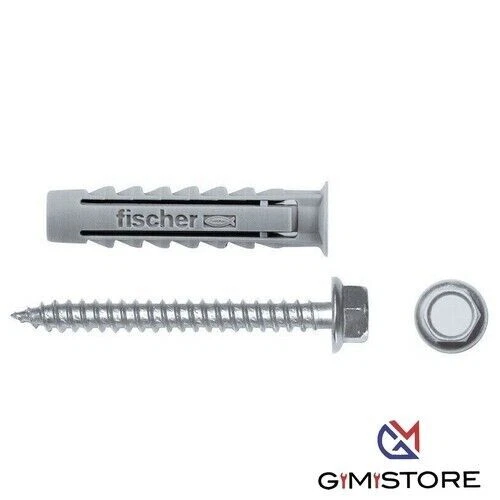 Fischer tasselli SX 14 BM tassello ad espansione nylon con vite 25 PZ - Immagine 1 di 1