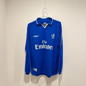 Chelsea FC 2002 HOME long sleeve jersey UMBRO Chelsea Premier League soccer rare - Picture 1 of 9