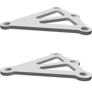 Mounting Plate for Safariland 3-Hole Pattern with Negative Cant Adjustment - Picture 1 of 3