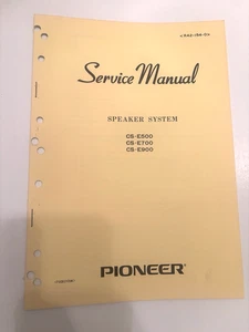 Pioneer CS-E500 CS-E700 CS-E900 Lautsprecher Serviceanleitung Original - Bild 1 von 4