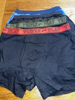 Lot of 4 Men's Boxer Briefs Underwear -Hanes & Triple Play - Size S  - New - Image 1 of 4