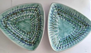 2 x Vintage (Pair of) HASTINGS POTTERY Dennis Lucas DISHES MCM design - Picture 1 of 6