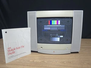 Apple 15" Multiple Scan 15AV Display 480p 1024x768 CRT Monitor with Manual Box - Picture 1 of 12