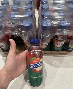 Snapple Apple Juice Drink, 16 fl oz recycled plastic bottle, Pack of 12 - Picture 1 of 5