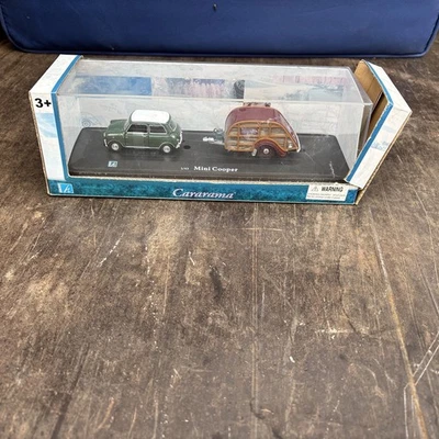 1:43 Mini Cooper With Camper. Original Box - Image 1 of 4