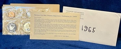 1965 US Special Mint Set Coins in Original Packaging 40% Silver Kennedy w/ Error - Image 1 of 4
