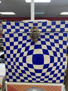 Vtg 1960's Platter-Pak Blue Psych. 45 Record Case (No. 740) - Bild 1 von 5