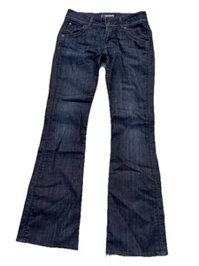 Hudson Low Rise Baby Boot Cut Jeans Size 29 Dark Wash Low Rise - Picture 1 of 17