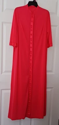 Conjunto de Camisón y Bata Lorranie Vintage Asiático Bordado Coral Rosa Talla Pequeña Foto 1 de 4