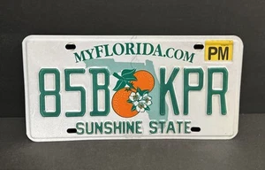 FLORIDA PERMANENT LICENSE PLATE 85B ๐ KPR โ SUNSHINE STATE - Picture 1 of 23