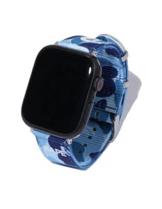 Authentic A Bathing Ape Bape ABC Camo NATO Band Mobile Blue L New 45mm - Picture 1 of 6