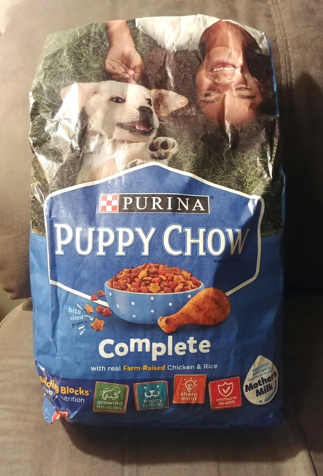 Purina Puppy Chow Comida Seca Completa para Perros, Pollo y Arroz, 4 lb Exp:10-26 Lote de 2 Foto 1 de 1