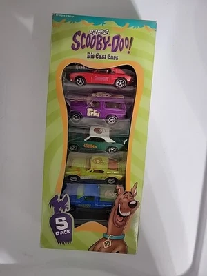 PACK DE CINCO COCHES FUNDIDOS A PRESIÓN RACING CHAMPIONS CARTOON NETWORK SCOOBY DOO #94825 Foto 1 de 4
