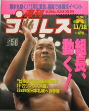 Weekly Pro Wrestling Team leader, move! November 12, 1996 no.763 form JP