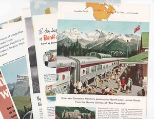 Lot of 10 1950s-1980s Train Railroad Rail 10"x6.5" Paper Advertisements E02-137 - Picture 1 of 11