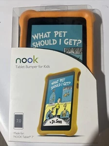 Nook Citrus (Orange) Micro Foam Bumper Kids Case for 7" Nook Tablet NEW in BOX - Picture 1 of 4