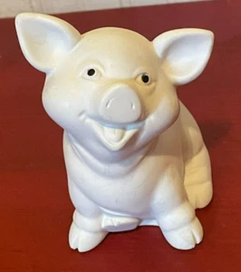 Berks County Bank Plastic White Piggy Bank Toystalgia 1993 - Picture 1 of 10