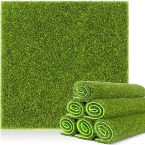 Fake Grass Decor -  6PCS Artificial Grass Faux Plastic Fairy Garden Grass for  - Picture 1 of 3